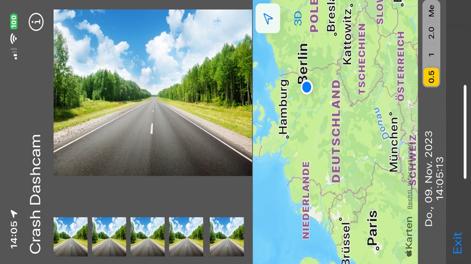 Crash Dashcam (iOS) 由: Kai Bruchmann Crash Dashcam (iOS) 由: Kai Bruchmann