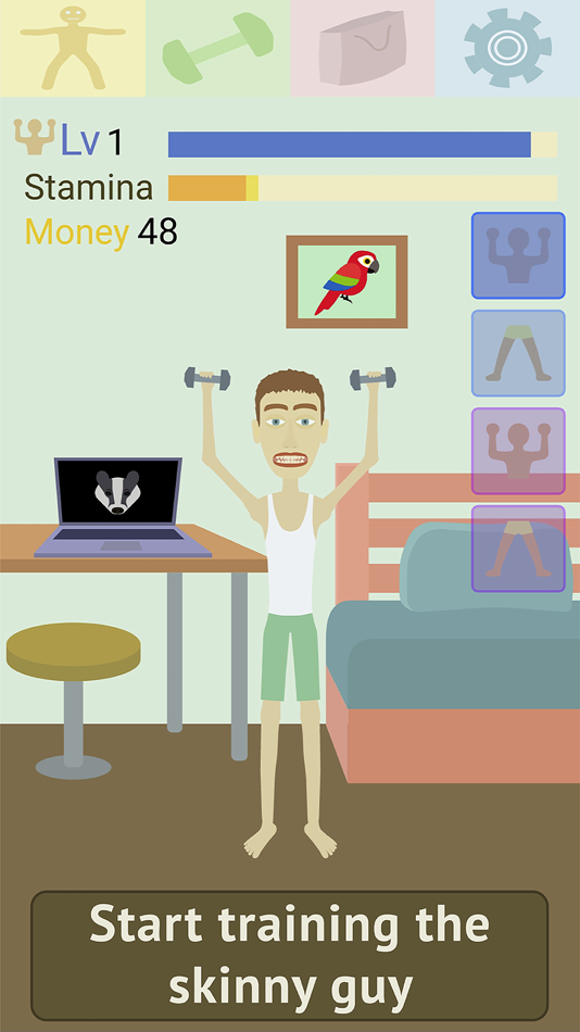 #1. Muscle clicker: Gym game (iOS) 来自: Aleh Belko