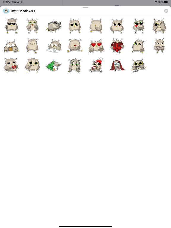 Screenshot #4 pour Owl emoji - Funny stickers