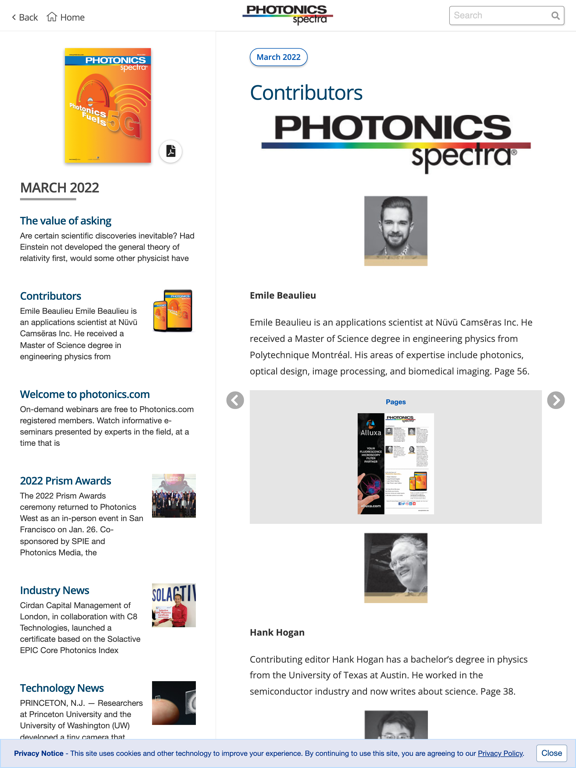 Screenshot #6 pour Photonics Spectra