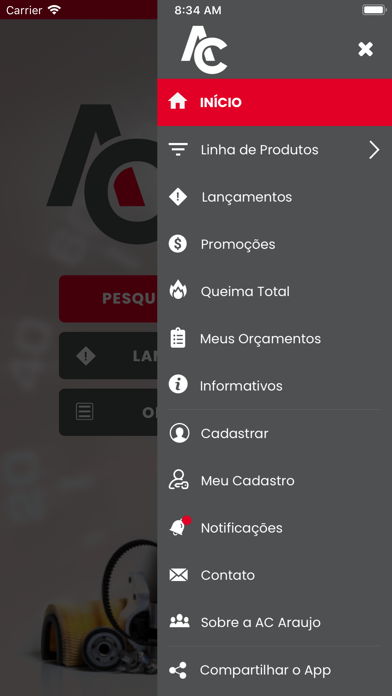 AC Araujo- Catálogo Eletrônico Screenshot