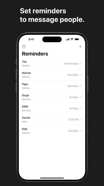 KeepTouch: Reminders, People