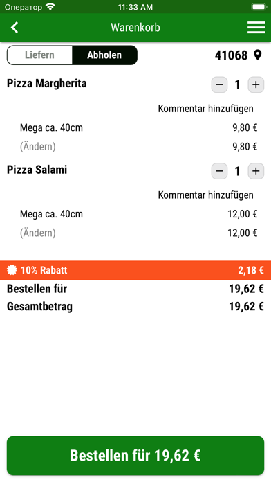 MEGA Döner & Pizzeria MG Screenshot