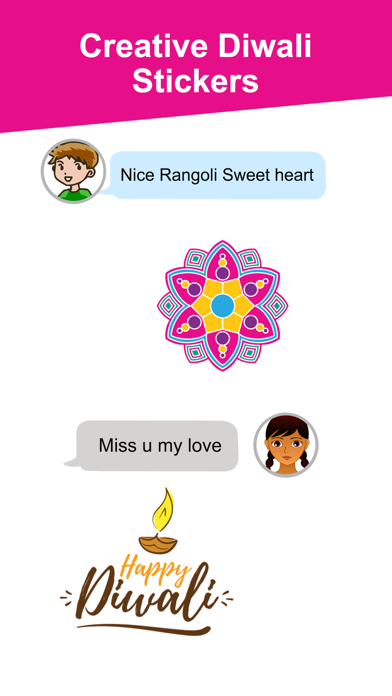 Screenshot #3 pour Diwali Stickers pack