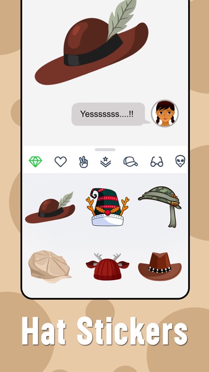 Hat Sticker Emojis screenshot-3