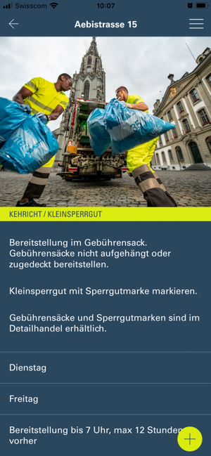 ‎Entsorgung und Recycling Bern Screenshot