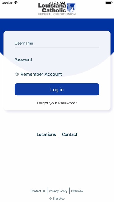 Louisiana Catholic FCU Screenshot
