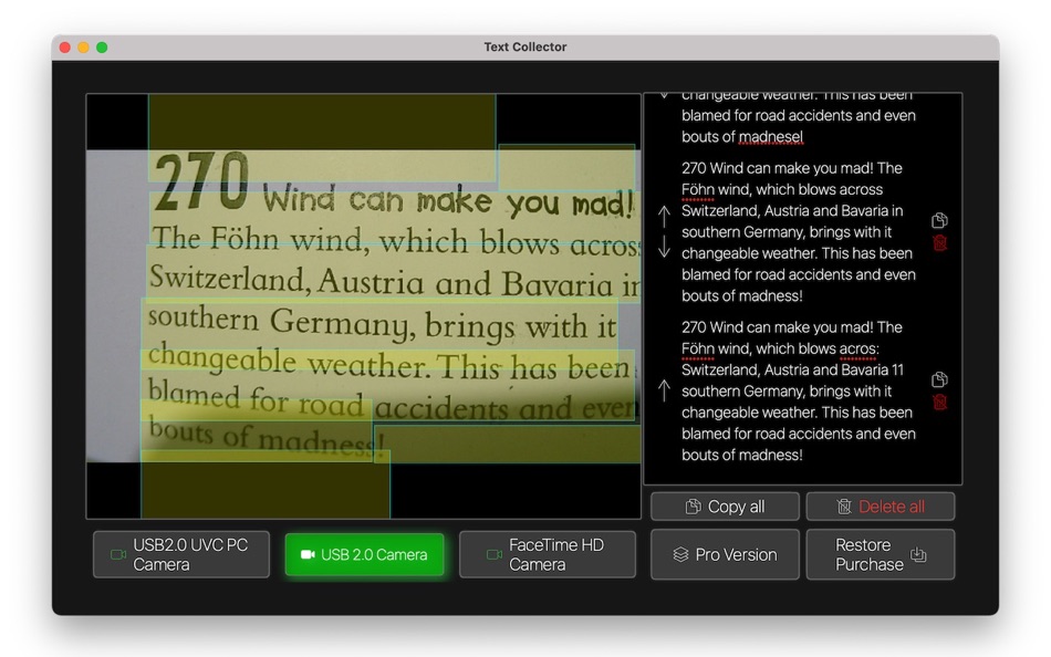 #1. Text Collector (macOS) 由: Taliyo Ltd