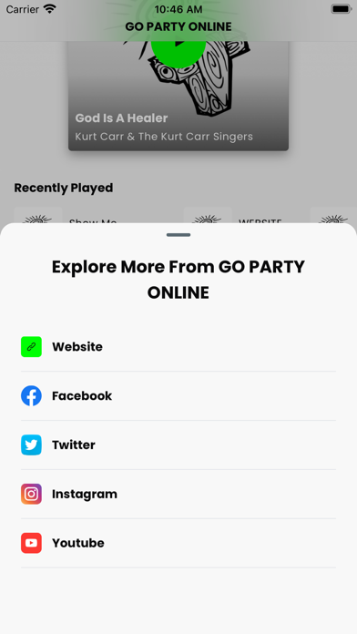 GO PARTY ONLINE iPhone screenshot 3 - Music app