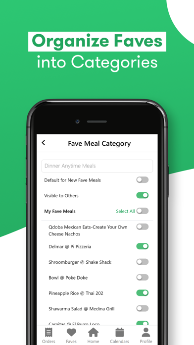 MealFave: Food Delivery & Plan Screenshot