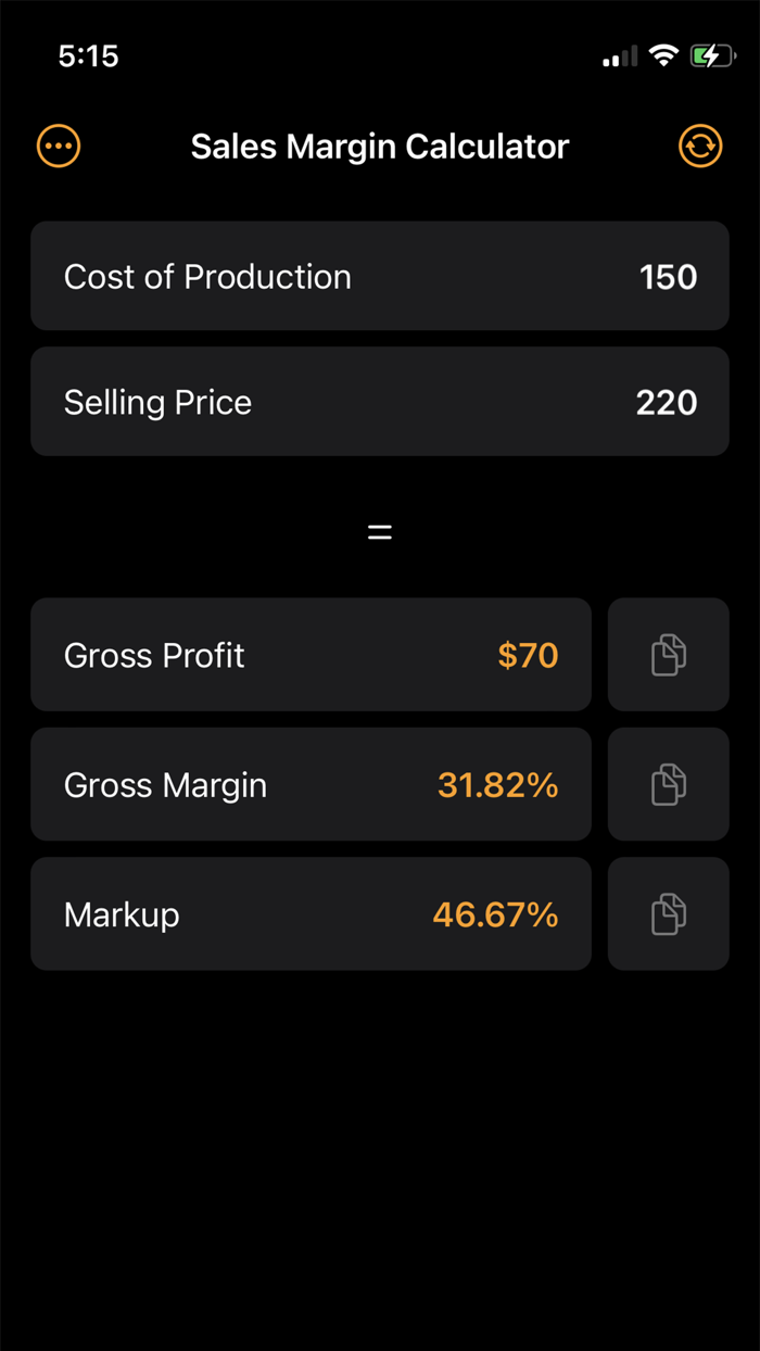 Profit and Margin Calculator