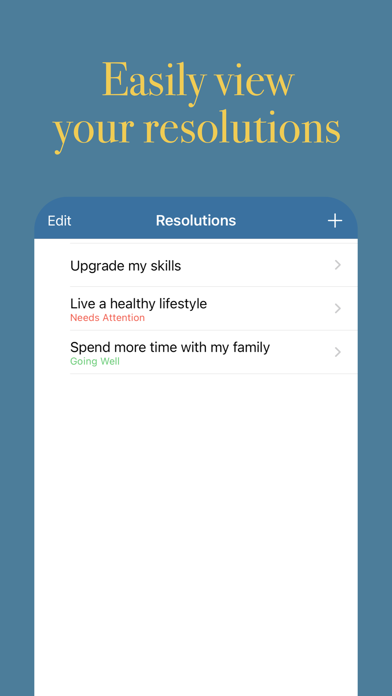 Resolutions 2025 - New Year Screenshot