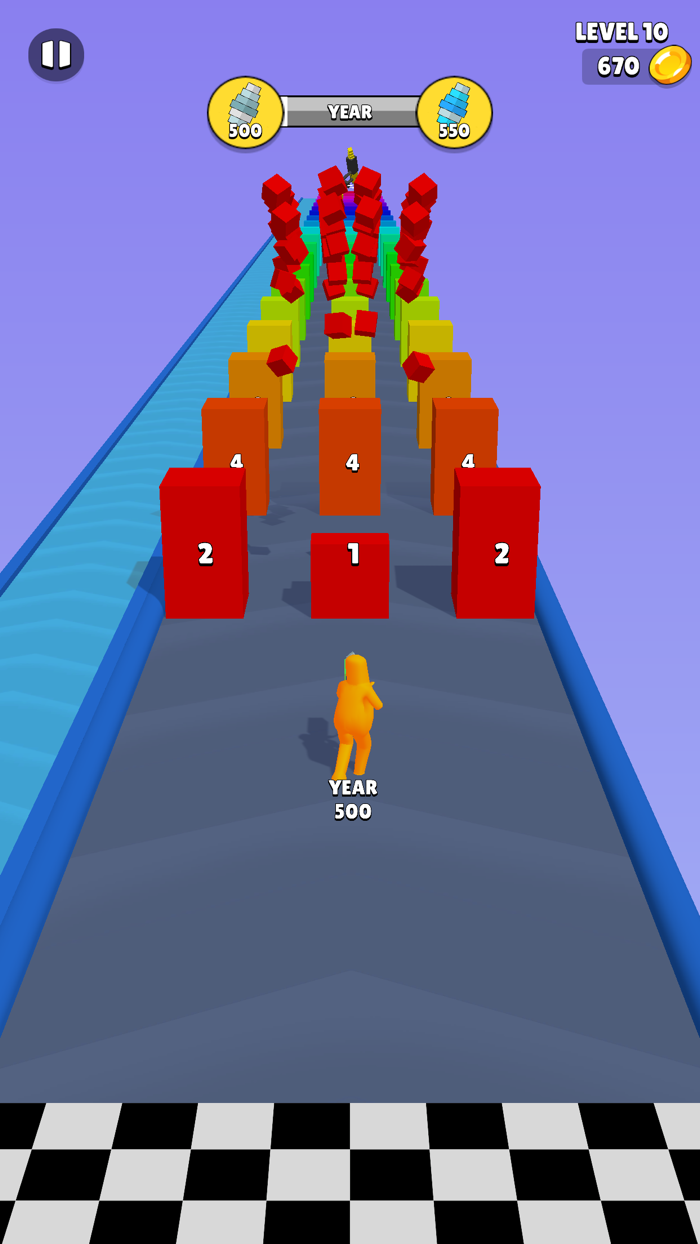 Cube Crusher Runner 3D