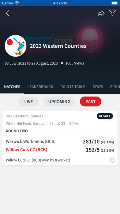Bermuda Cricket Board Screenshot