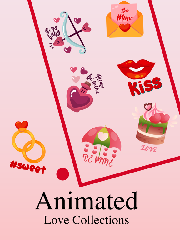 Screenshot #5 pour Animated Love Stickers!