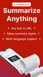 ai summary - text summarizer iphone screenshot 1