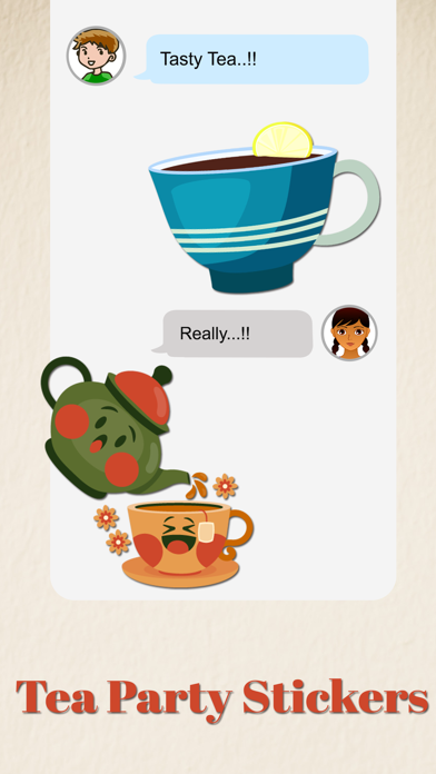Screenshot #2 pour Tea Party Stickers Pack