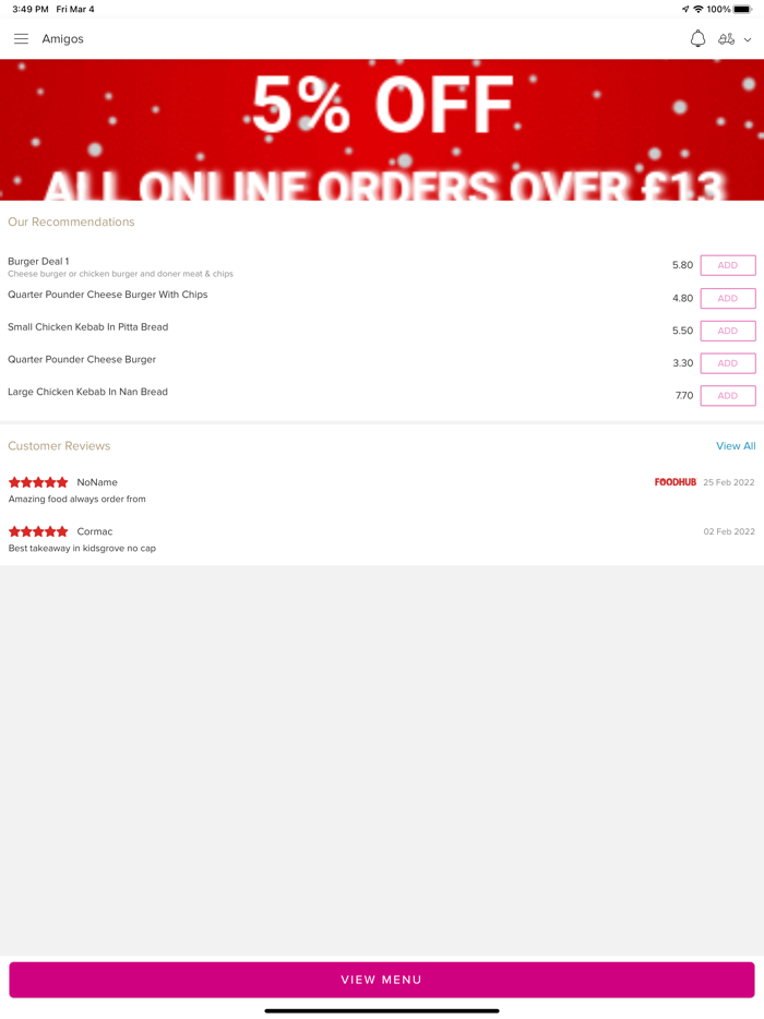 Amigos Stoke-On-Trent