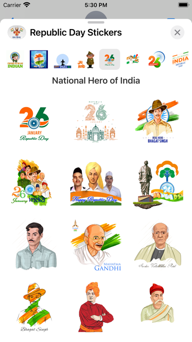 Screenshot #2 pour Happy Republic Day Stickers