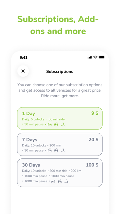 Ridex - Scooter Rental Screenshot