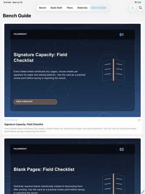 Foliowright: Bookbinding screenshot 4