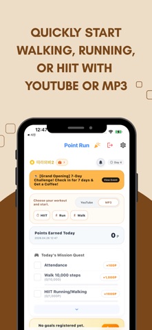 PointRun: Pedometer & Coach Screenshot 1 of 10