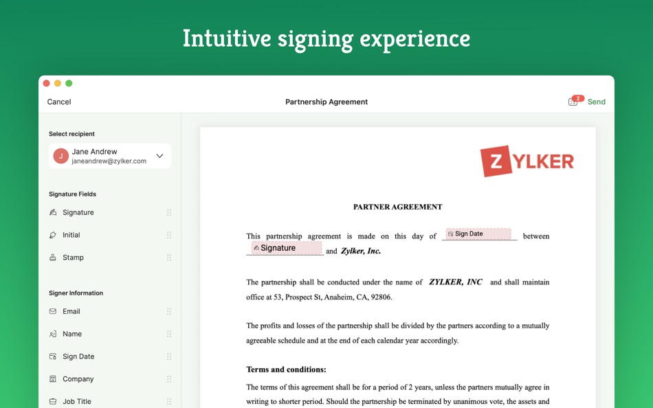 #3. E-signature app - Zoho Sign (macOS) 由: Zoho Corporation