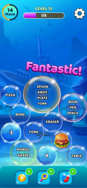 Word Bubble Sort: Pop Puzzle screenshot 3