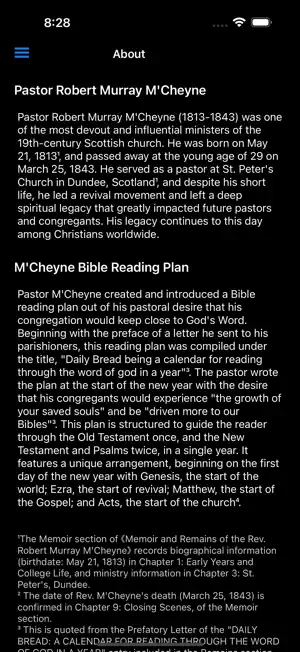 M'Cheyne Bible screenshot 4