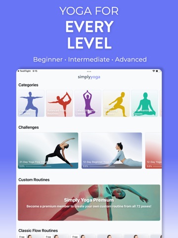 Simply Yoga - Home Workouts iPad screenshot