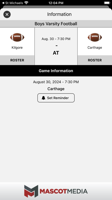 Carthage Bulldog Athletics Screenshot