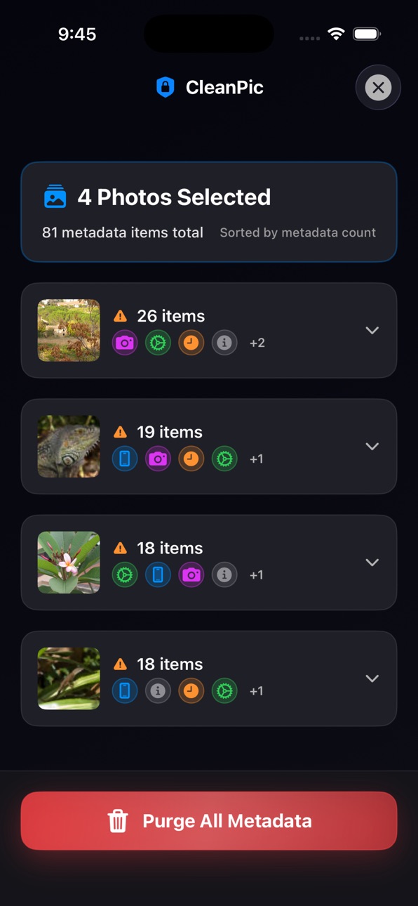 iPhone screenshot