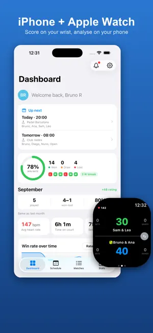 PadelStreak: Padel Score screenshot 1