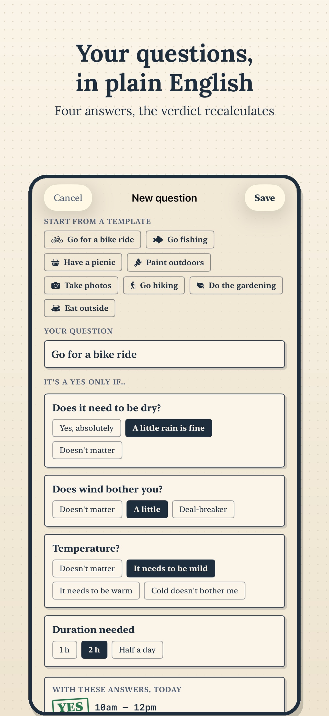 Screenshot 4 of Can I? Weather Decisions