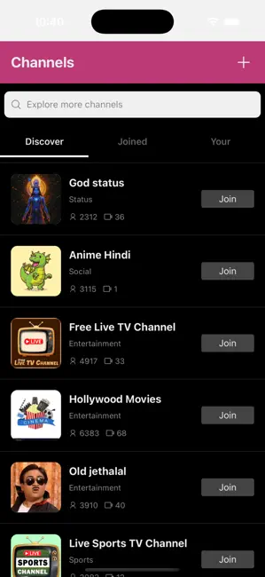 Vidstage iPhone screenshot 3