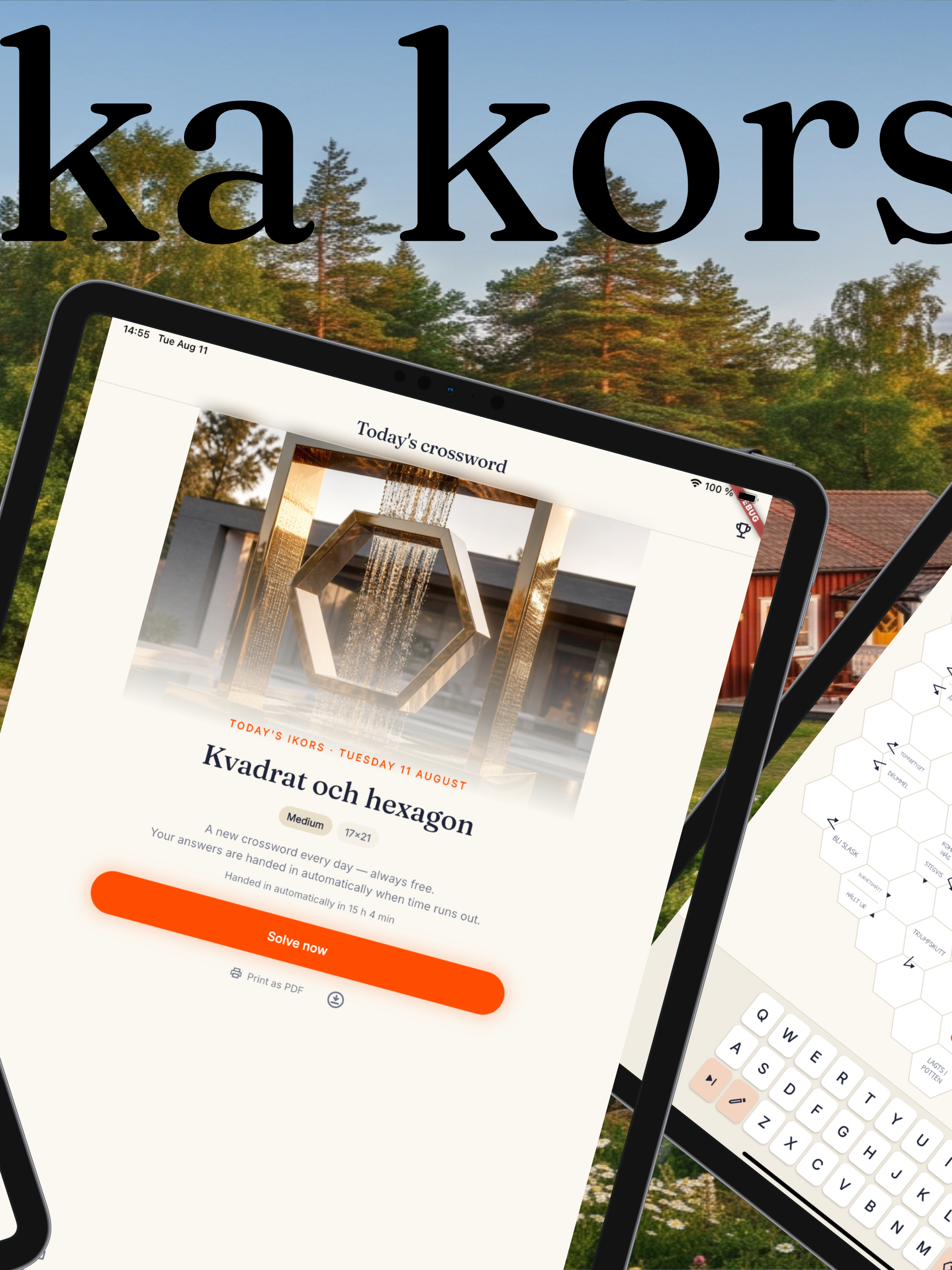 iKors: Svenska Korsord & Kryss screenshot 7