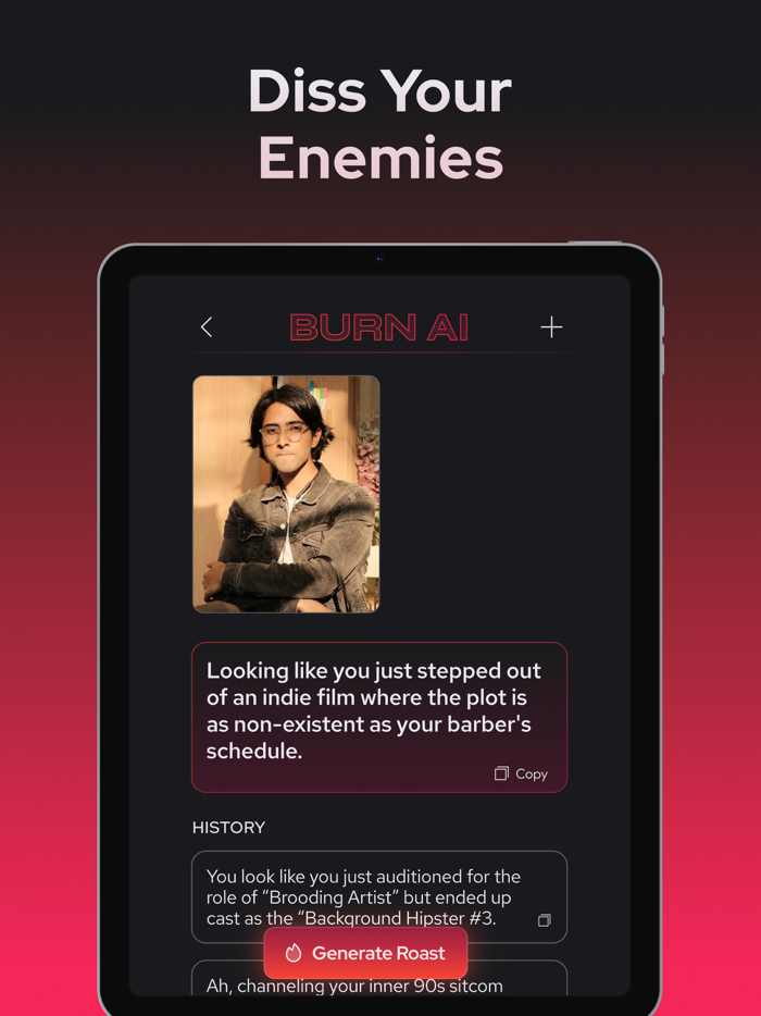 BurnAI Roast Your Friends