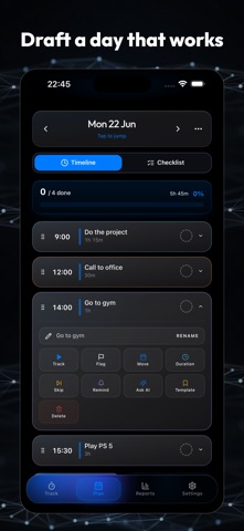 DayDraft: Plan, Track & Bill iPhone screenshot
