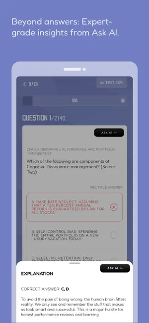 CFA Exam Prep 2026: with AI screenshot 4