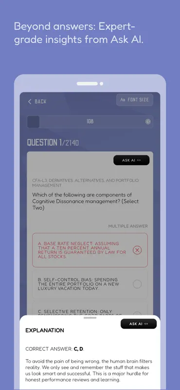 CFA Exam Prep 2026: with AI screenshot 4 of 7