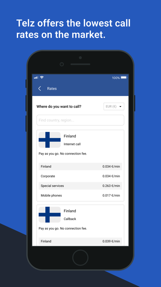 #4. International Calling App:Telz (iOS) By: Nettia OY