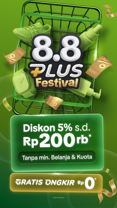 Screenshot #1 pour Tokopedia 8.8 PLUS Festival