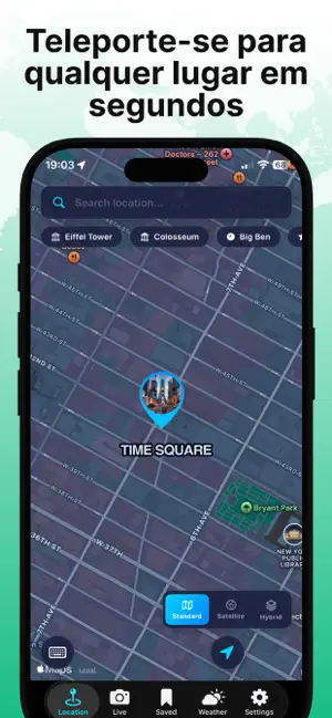 Mudador de localização : GPS iPhone screenshot 2