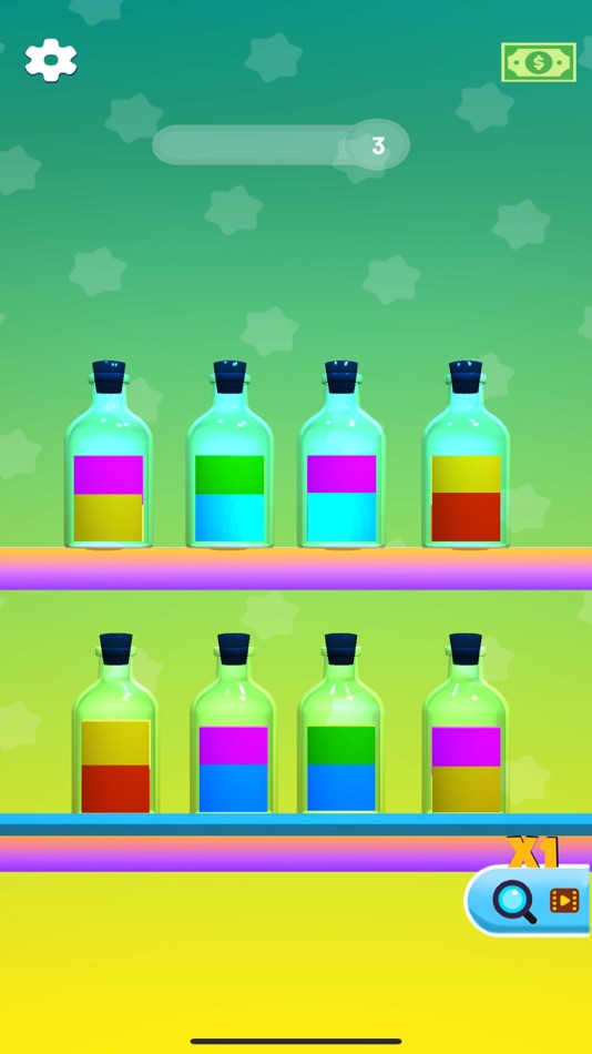 #3. Bottle color guess game (iOS) By: yassine bahassine