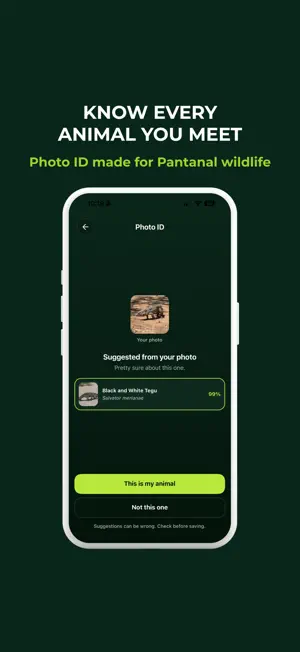 WildGuide: Pantanal Wildlife screenshot 2