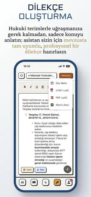 Avukatım: Yapay Zeka Hukuk iPhone screenshot 2