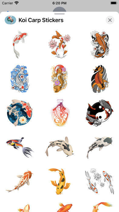 Koi Carp Stickers Screenshot