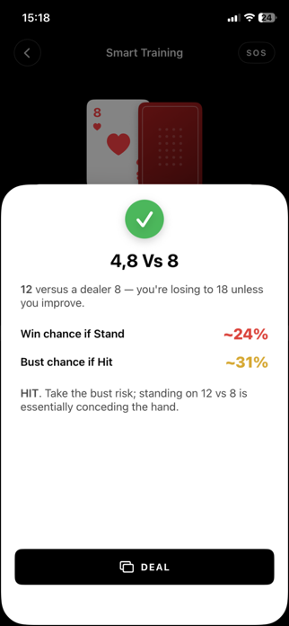 Reckon: Blackjack Trainer Screenshot 6 of 10