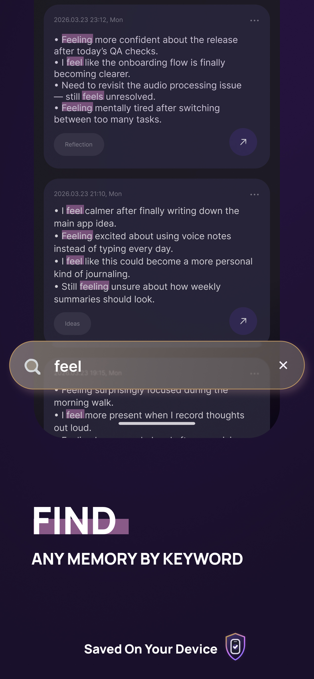 Voice Memory: AI Summary