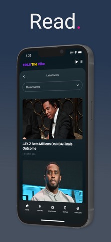 100.5 The Vibe iPhone screenshot